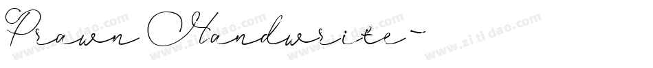 Prawn Handwrite字体转换